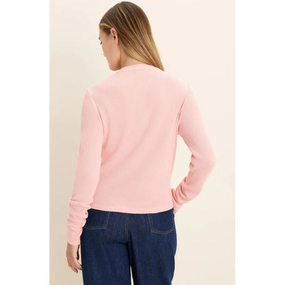 Pink Rose Thermal Henley Top