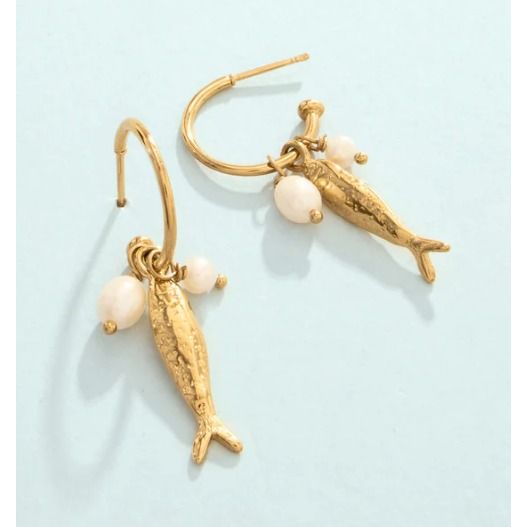 Sardines Convertible Hoop Earrings