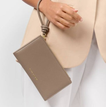 Mocha Asha Fold-Out Wristlet