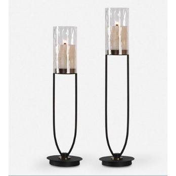 DURGA CANDLEHOLDERS, S/2