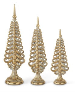 Resin Silver & Gold Christmas Tree