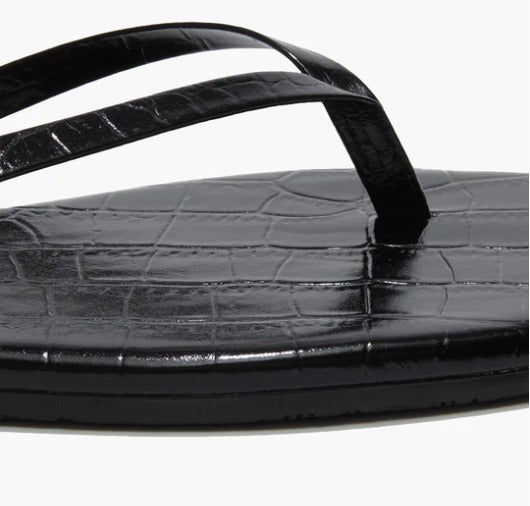 Sable Croc Square Toe Lily