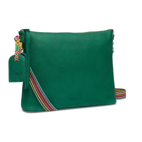Teal Downtown Crossbody