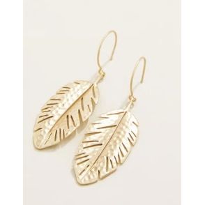 Calathea Leaf Earrings