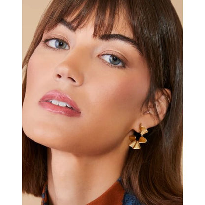 Ruffle Hoop Earrings