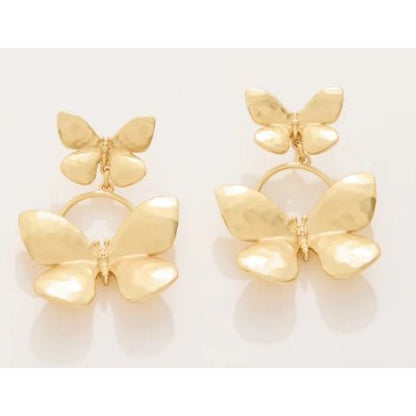 Butterfly Earrings Gold