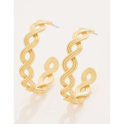 Wilson Creek Hoop Earrings Gold