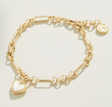 Full Heart Bracelet Mother-of-Pearl