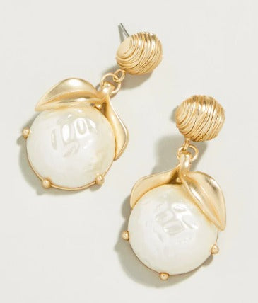 Fruit Drop Earrings Pearl