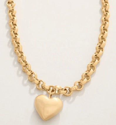 Anastasia Heart Necklace 18ª Gold