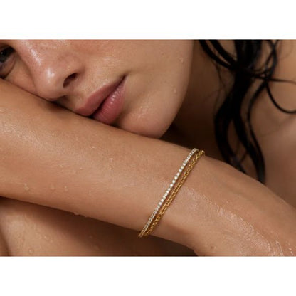 Marten Double Chain Tennis Bracelet