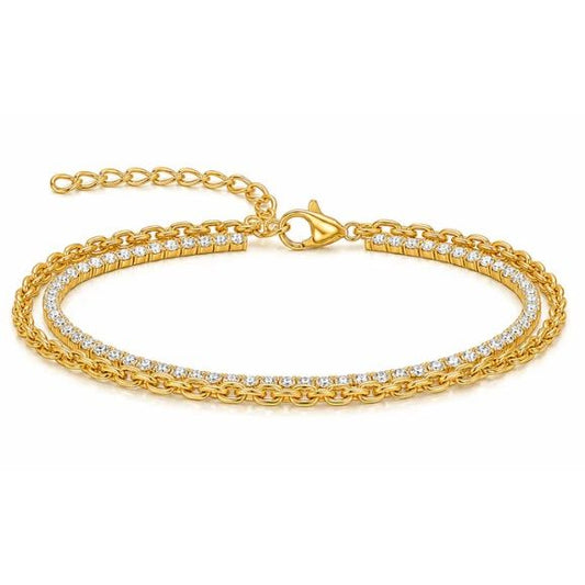 Marten Double Chain Tennis Bracelet