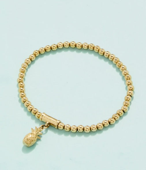 Charming Stretch Bracelet Pineapple 4mm