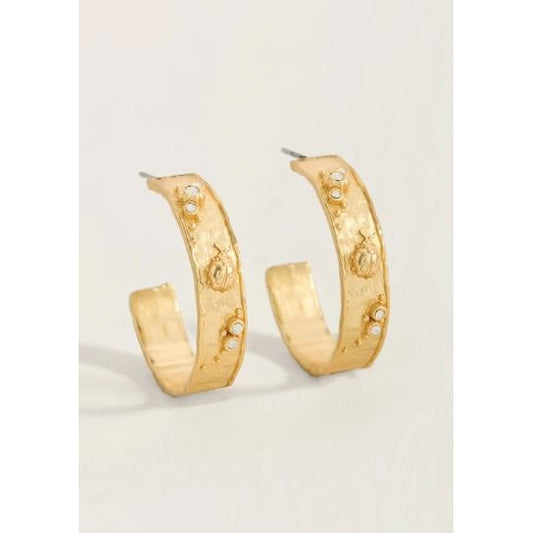 Pine Forest Hoop Earrings