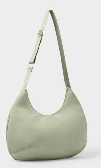 NYLON-LUXE SLING SHOULDER BAG Matcha