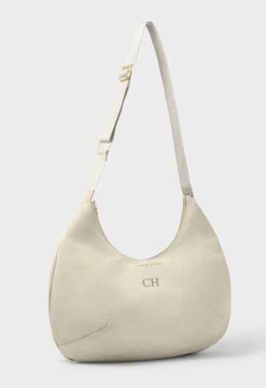 NYLON-LUXE SLING SHOULDER BAG Chalk