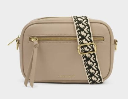 Light Taupe Hallie Crossbody Bag