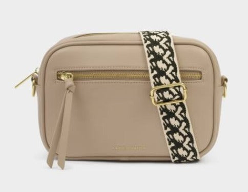 Light Taupe Hallie Crossbody Bag