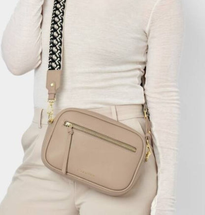 Light Taupe Hallie Crossbody Bag