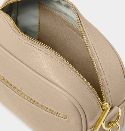 Light Taupe Hallie Crossbody Bag