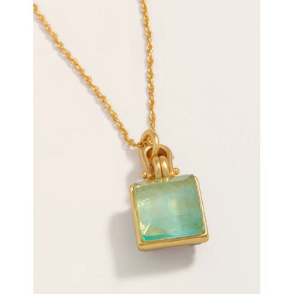 Marion Square Necklace 18" Sea Foam