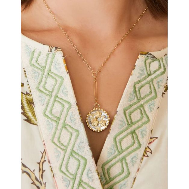 Azalea Necklace 17" Mother-of-Pearl