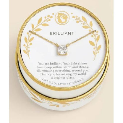 Sea La Vie Shine Necklace Brilliant/Cushion