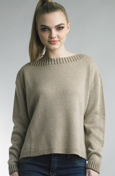Beige Cashmere Sweater