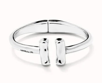 Bangle bracelet with two tubes