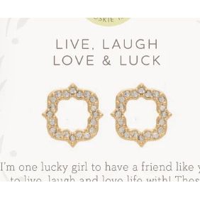 Sea La Vie Stud Earrings Luck