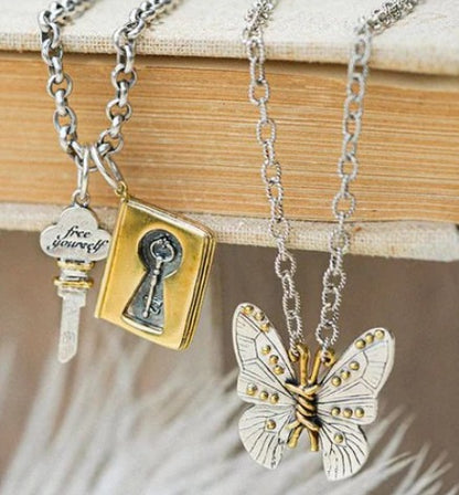 Unbound Butterfly Necklace - 16"