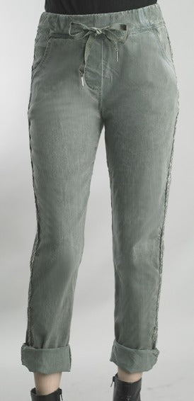 Black Braided Pants