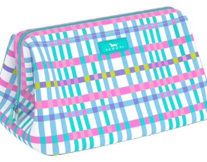 Pretty in Picnic Big Mouth Wide Mouth Makeup Bag Large
