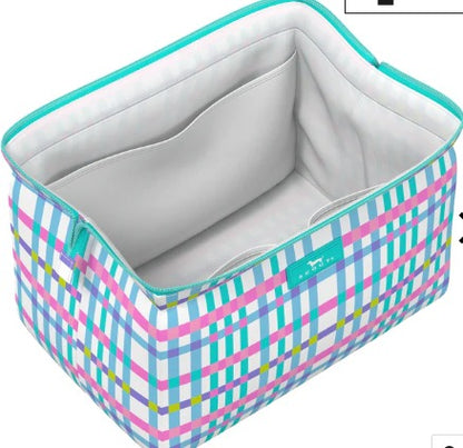 Pretty in Picnic Big Mouth Wide Mouth Makeup Bag Large