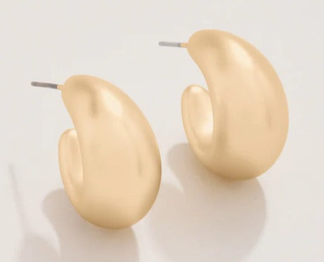 Air Hoop Earrings 22mm Gold