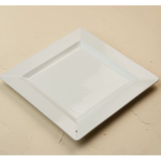 pinstripes square platter