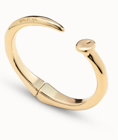 Nail shaped bangle bracelet