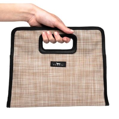 Sand Woven Sunset Clutch