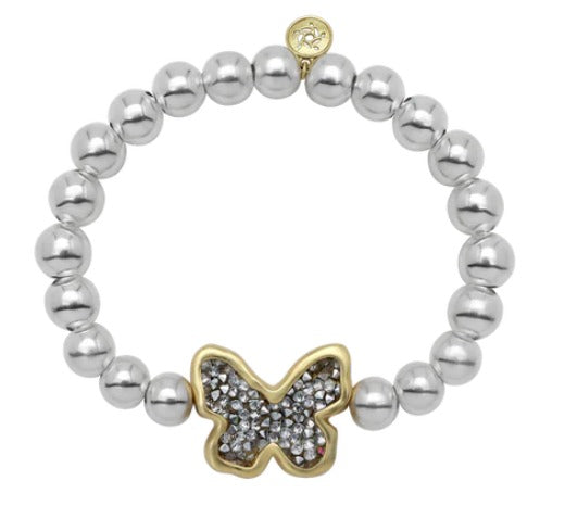 Kristal Breakfree Butterfly Stretch Bracelet
