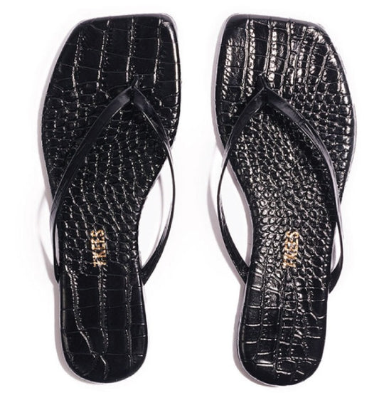 Sable Croc Square Toe Lily
