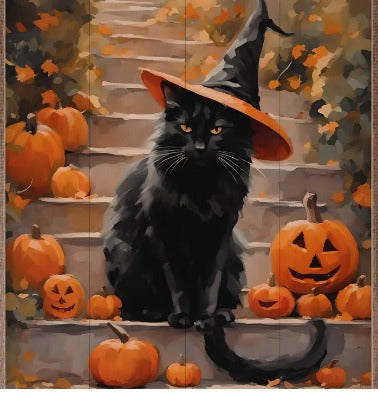 Halloween Cat With Hat