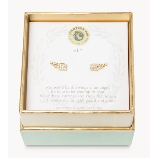 Sea La Vie Stud Earrings Fly/Wings