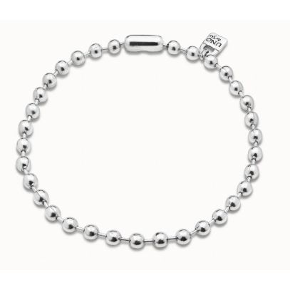 Short beaded necklace with padlock