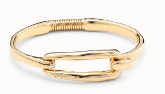 Bangle bracelet with buckle