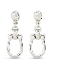 Drop earrings with medium sized link