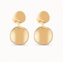 Circle drop earrings