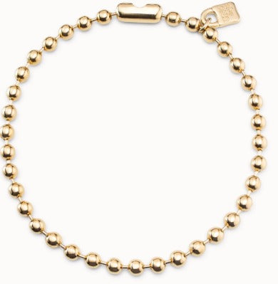 Short beaded necklace with padlock