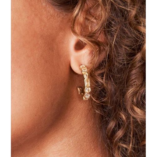 Shine Bright Hoop Earrings Crystal