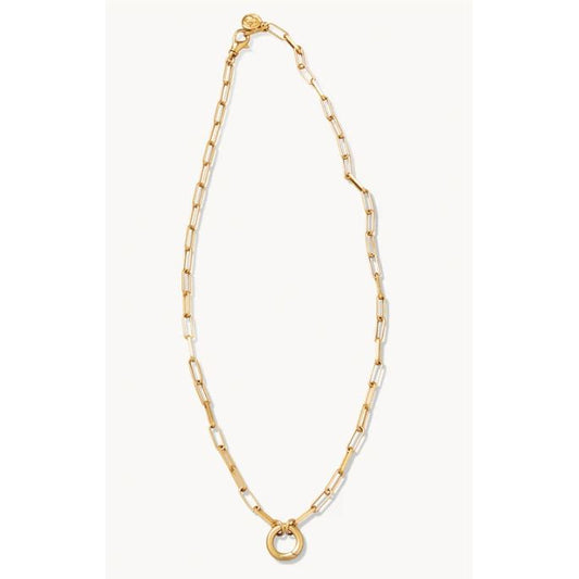 Long Link Charm Necklace