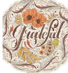 Die-cut Grateful Placemat